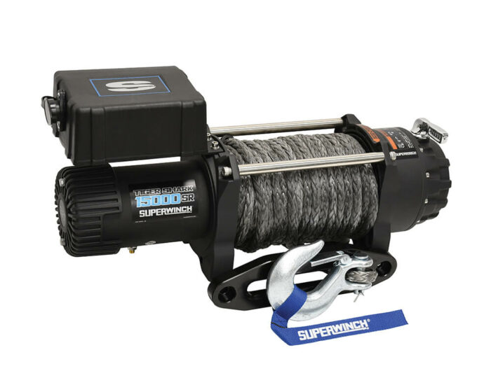Superwinch winch Tiger Shark 11500 with synthetic rope