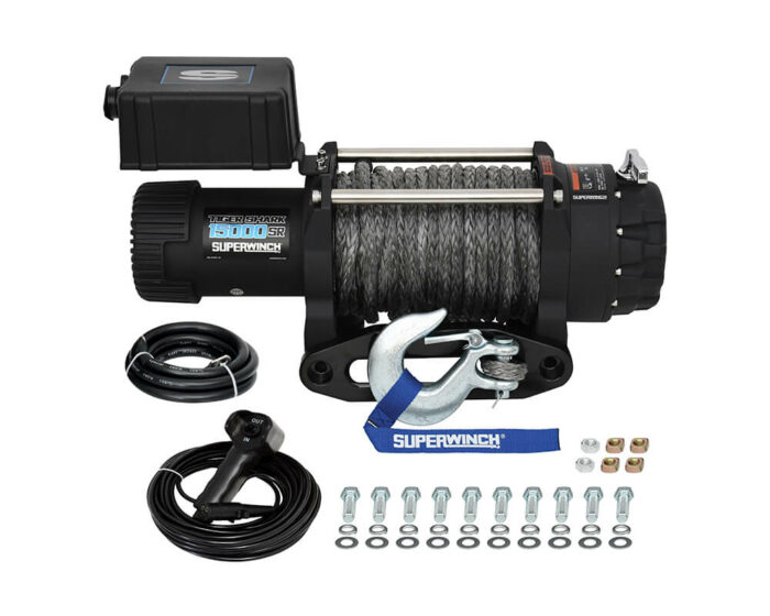 Electric winch form Superwinch with synthetic rope