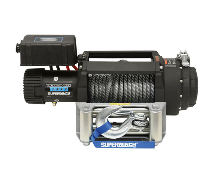 Electric winch with wire cable from Superwinch