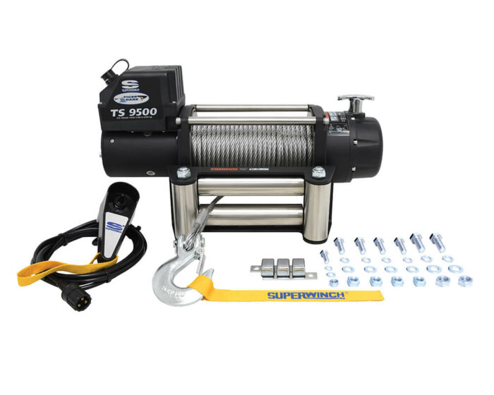 Electric winch Superwich 9500 with wire cable